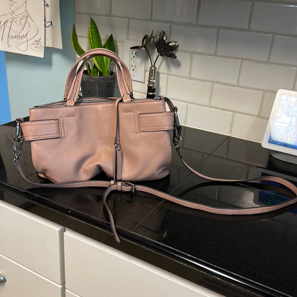 Vince Camuto Blush Leather Satchel